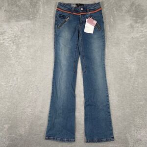 Ecko Red Y2K Bootcut Jeans Womens 5 Blue Denim 2000s Mallcore Embroidered